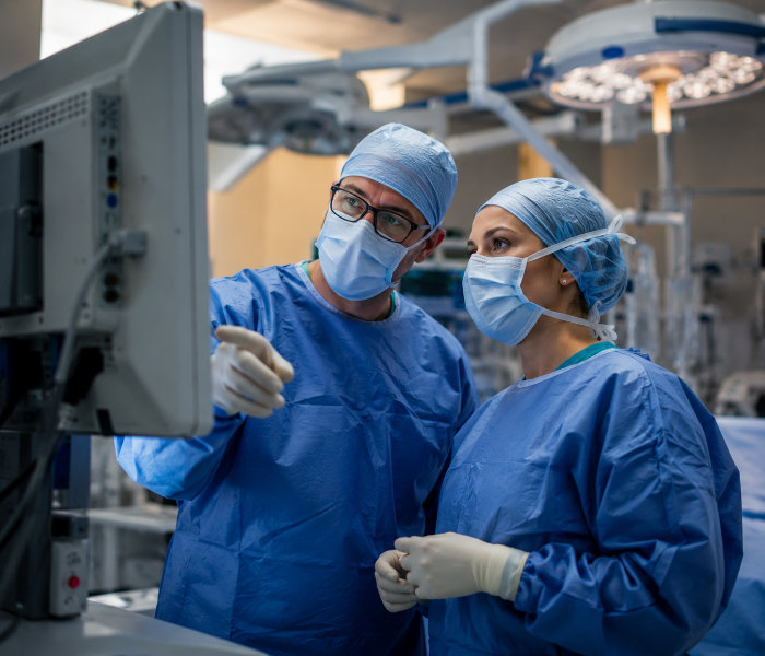 Clinical team in theatre